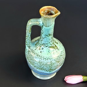 Vintage- Stoneware Multi-Color Bud Vase - HandCrafted, Cute & Unique