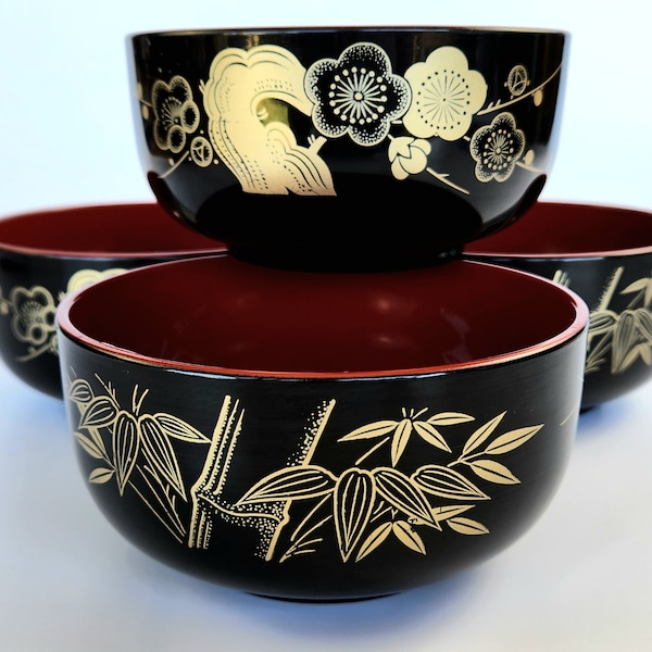 Japanese Soup Bowls Vintage Etsy