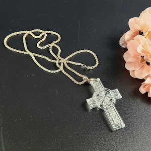 Waterford crystal cheap cross pendant
