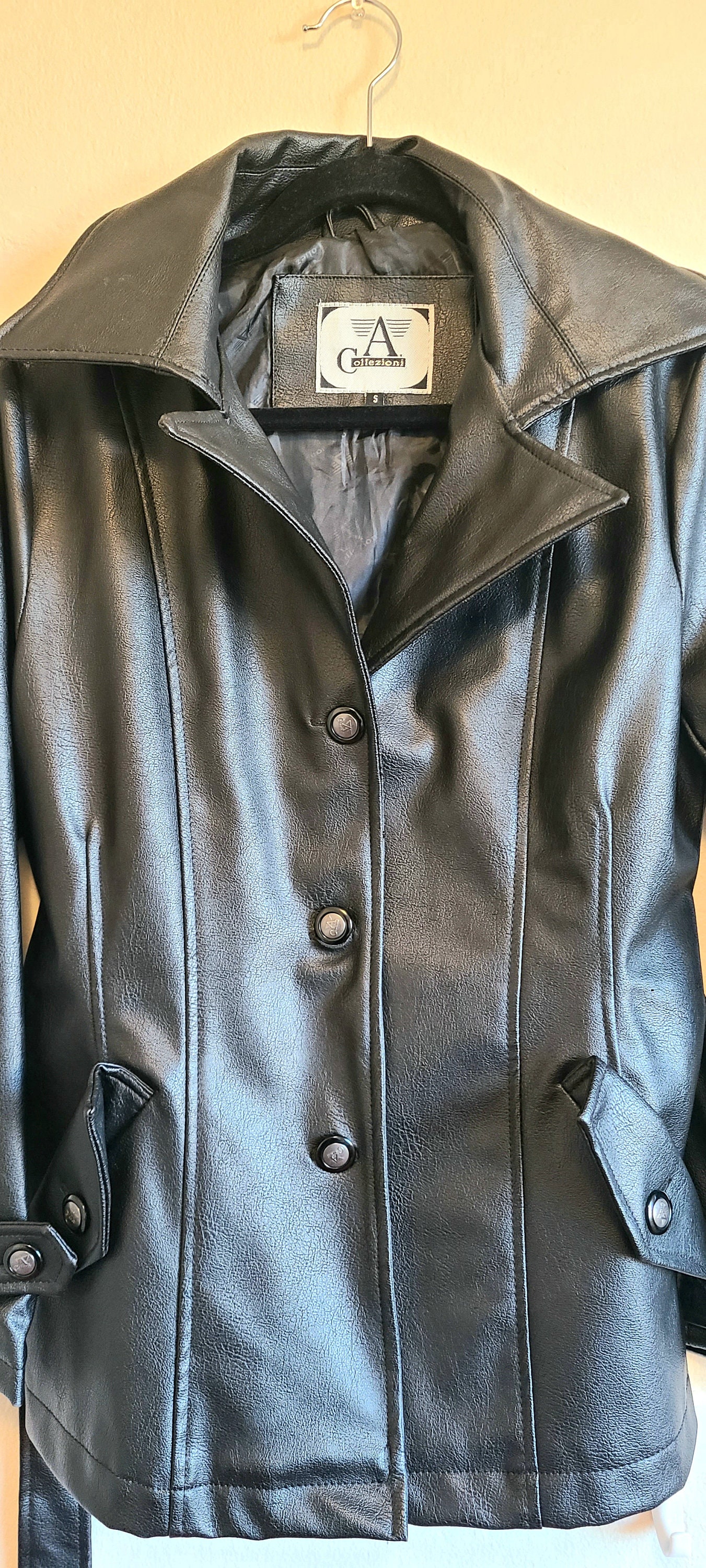 A collezioni leather jacket cheap