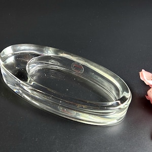 Vintage - Dansk Lead Crystal - Oval Ashtray - Japan