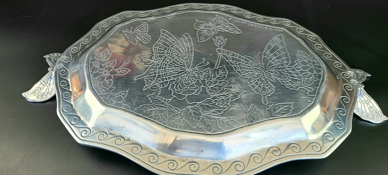 Arthur Court Designs Butterfly Tray - Thumbnail 2
