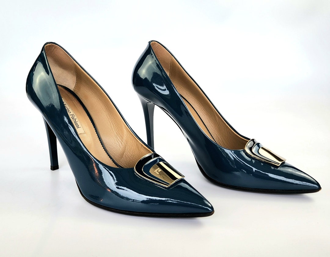 Navy Leather Fabiani Sale Shoes Marino Fabiani Made In Italy Teal