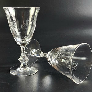 Vintage - Tiffin Franciscan Wine Glasses - Set of 2