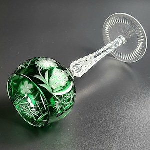 Vintage - Emerald Green Hock Wine Traube by NACHTMANN - 8 1/4&quot; Tall