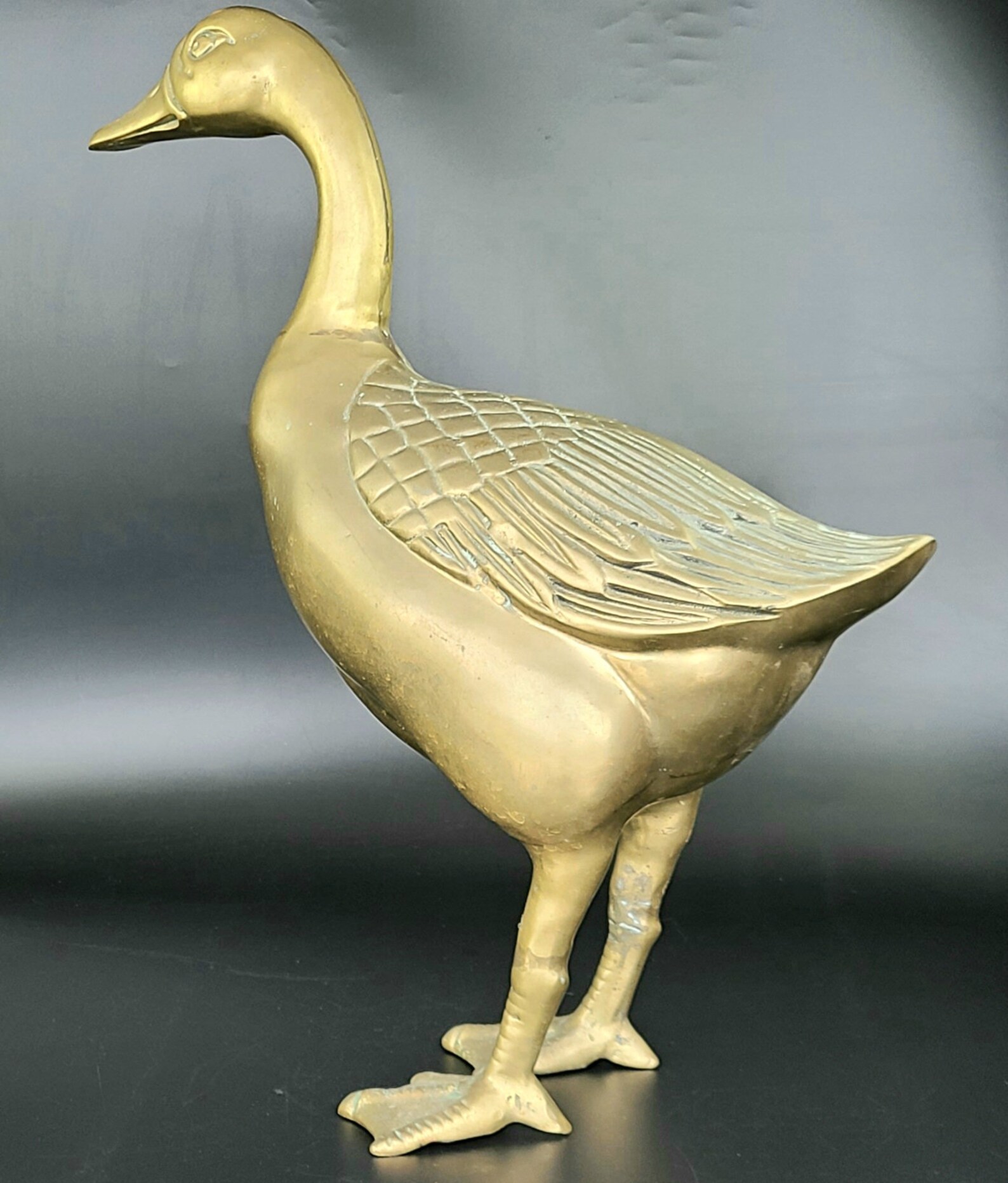 solid brass duck figurines