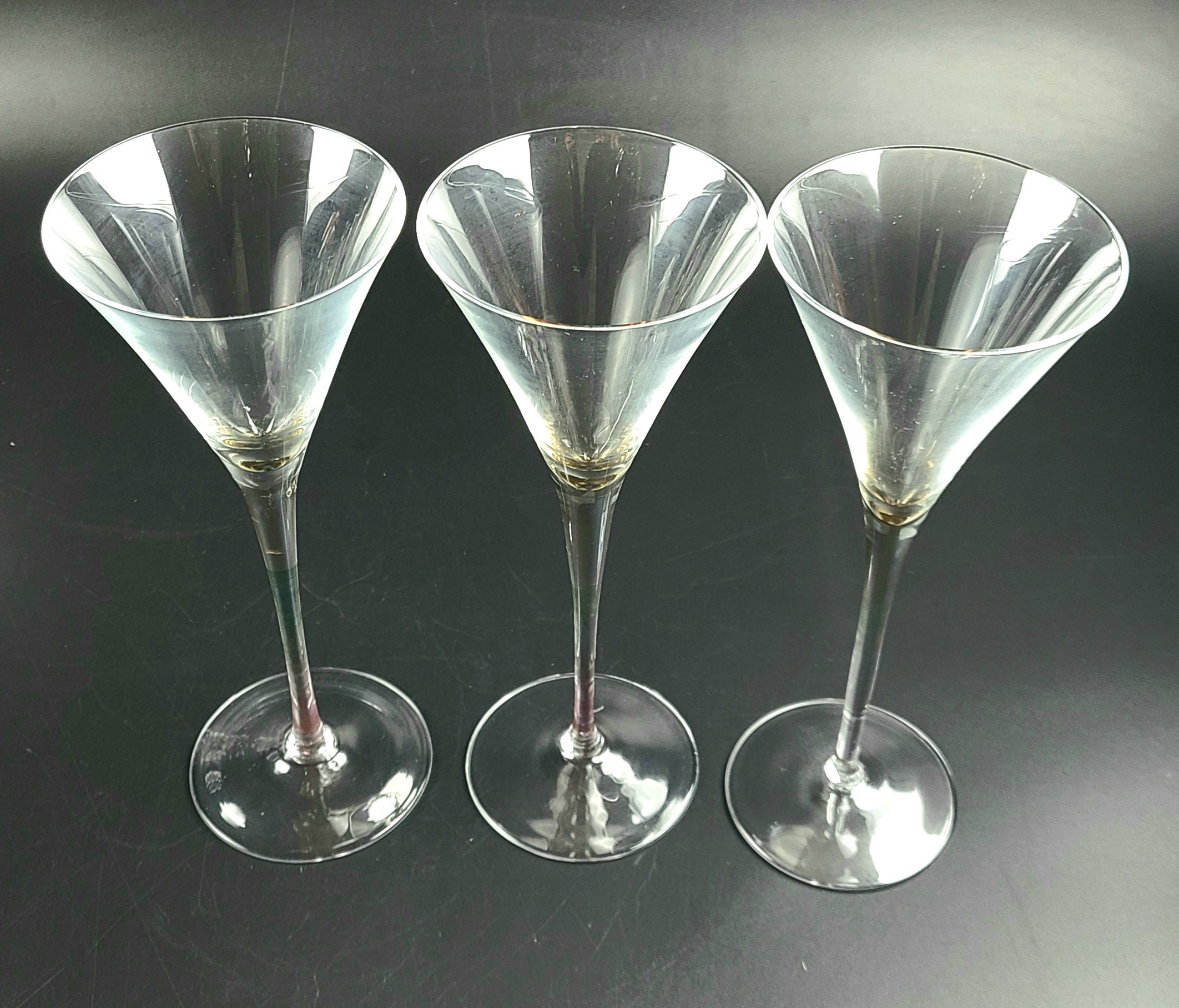 vintage coloured cocktail glasses