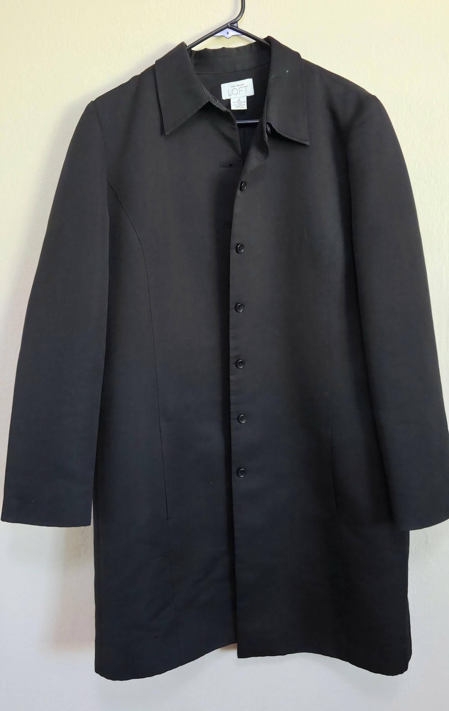 Veste blazer mélange laine blend laine Ann Taylor Loft taille