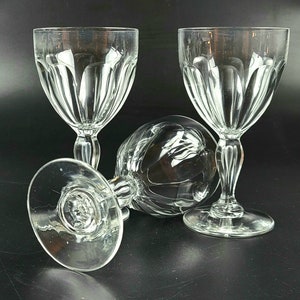 Vintage - Set of 3 - Claret Wine Glasses- Paul I Tcpl by Val ST Lambert
