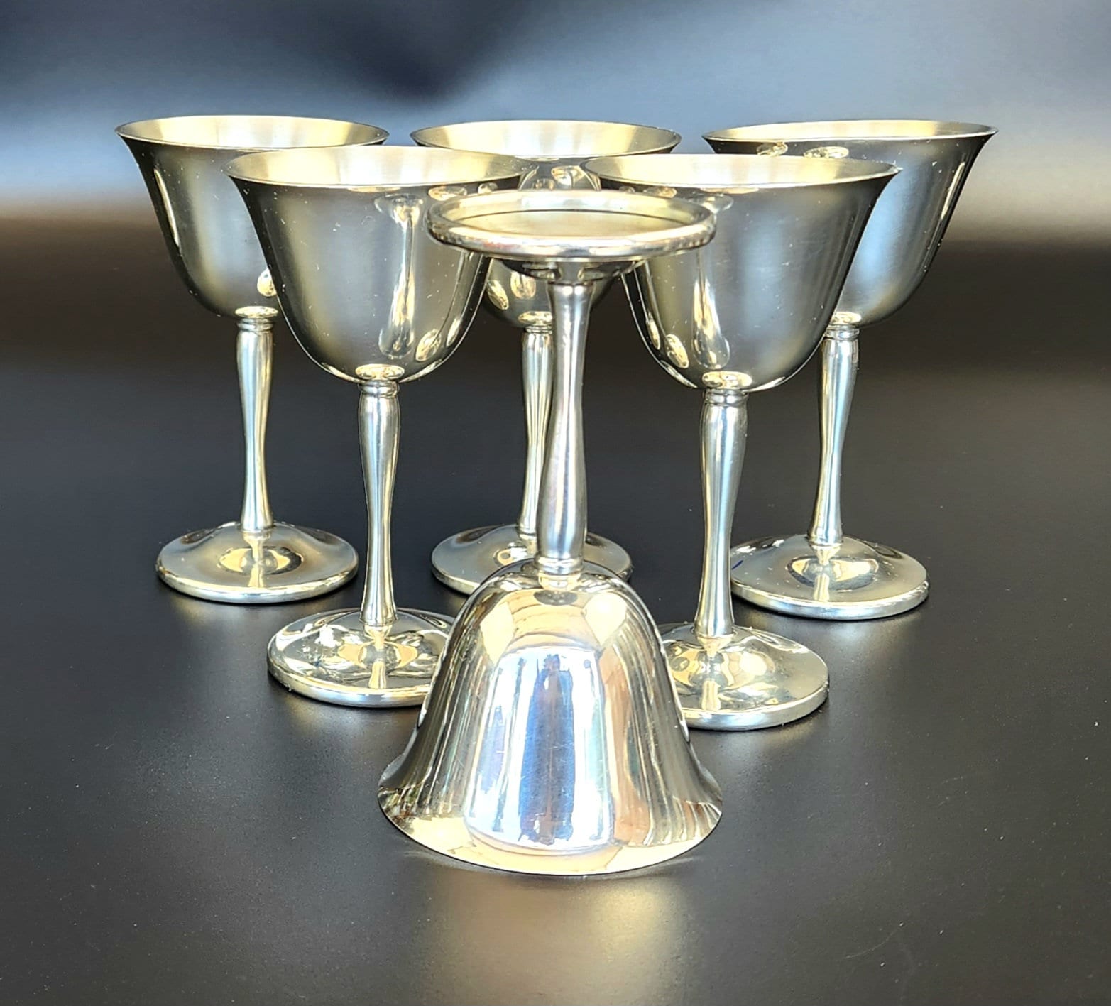 Vintage Colonial Pewter by Boardman Cordial Glasses Set of Etsy