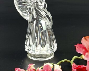 ヴィンテージ - ガラスの天使の置物 - クリア - Etsy 日本
