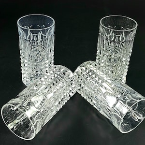 Vintage - Set of 4 - Highball Glass Fairfax (Barware) by GORHAM CRYSTAL