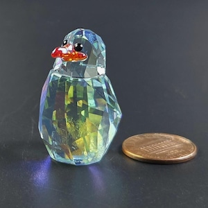 Vintage - Lovlots Sealife “johnny the Penguin” Crystal Figurine