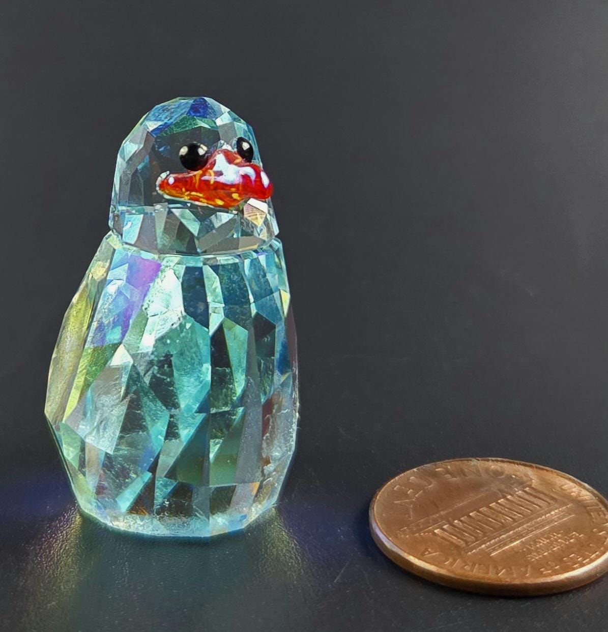 Vintage - Lovlots Sealife “johnny the Penguin” Crystal Figurine