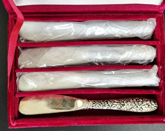 ヴィンテージ - 4本セット - ゴディンガー - 銀メッキバターナイフ