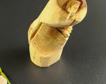 ヴィンテージ - 木製の手彫りの鷲の置物 - 高さ 6.5 インチ - Etsy 日本