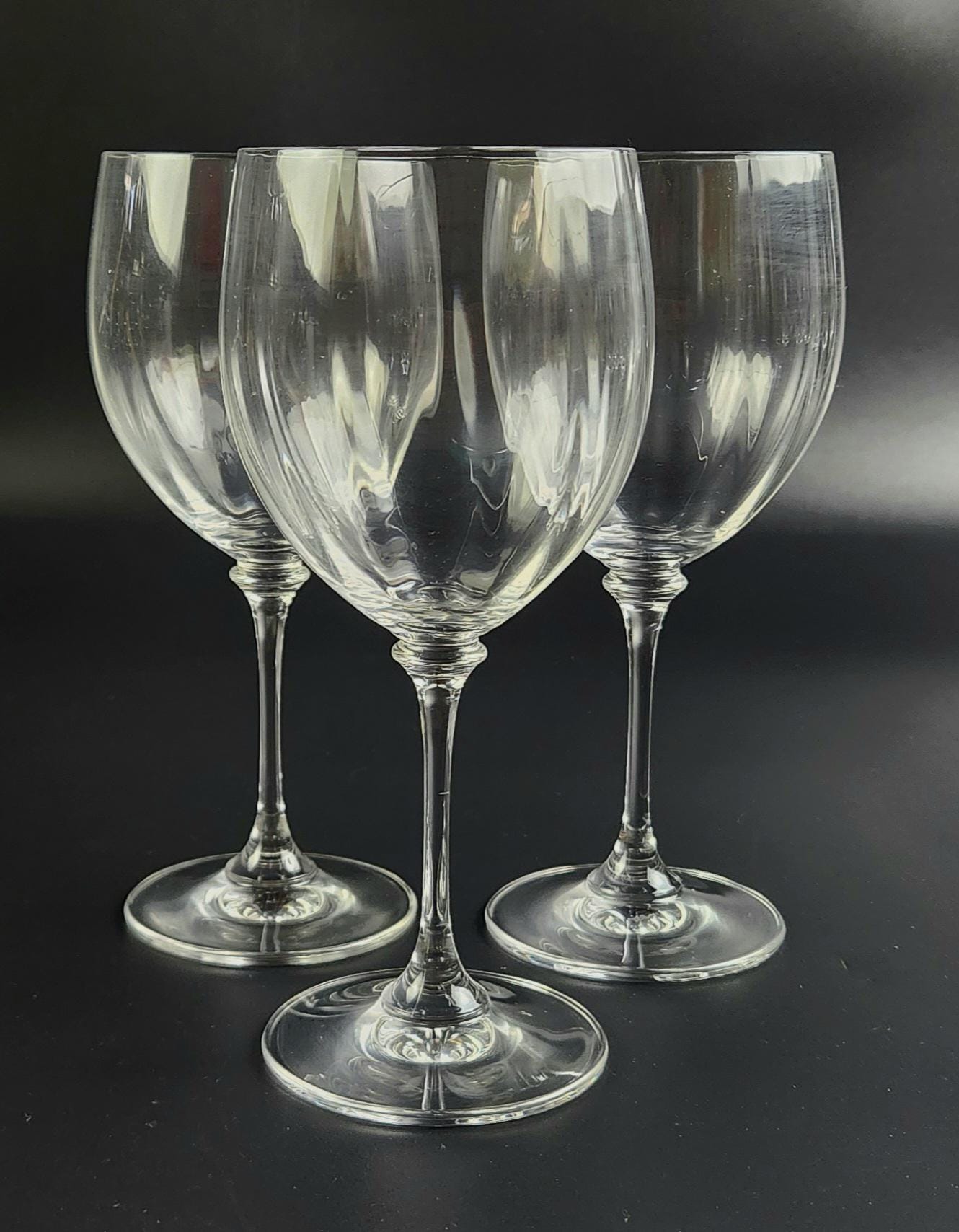 Vintage - Wine Glass Stephanie by Mikasa - Set of 3 - 7 3/8