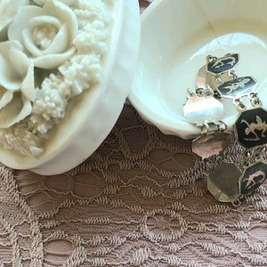 Vintage- Signed SIAM Sterling - Siam Niello Sterling Silver Goddess Link Bracelet