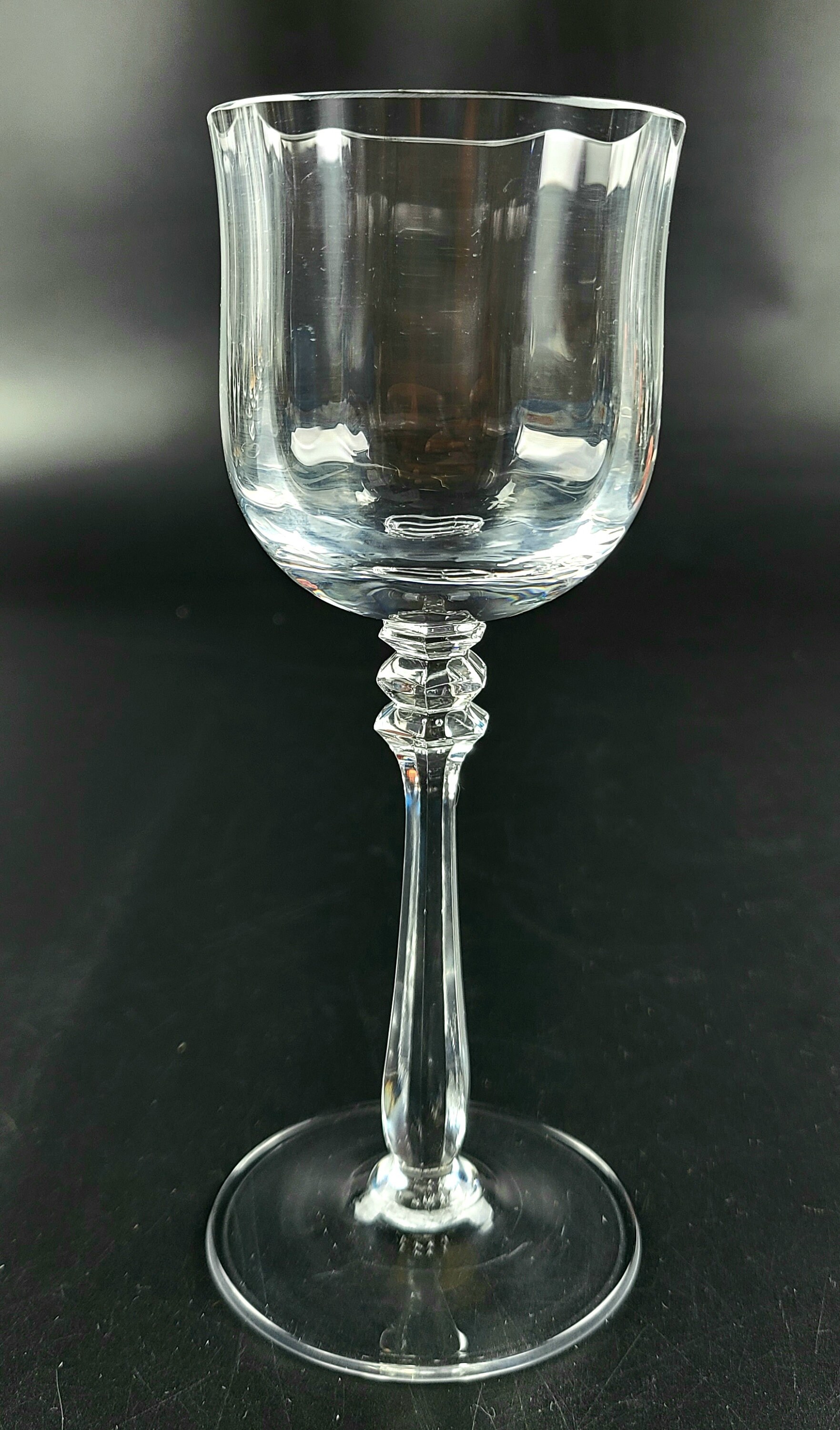 Vintage Set of 4 MIKASA Wine Glasses Optic Bowls Etsy