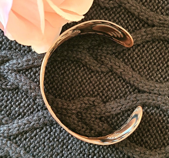 Vintage - Signed - Solid Copper Cuff Bracelet - 1… - image 6