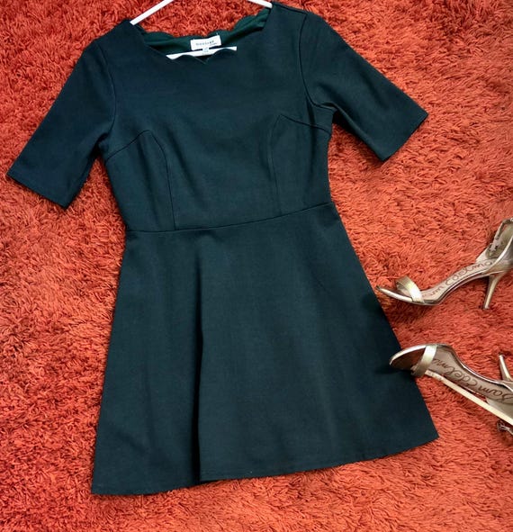 Monteau Los Angeles Bottle Green A-Line Dress – PS