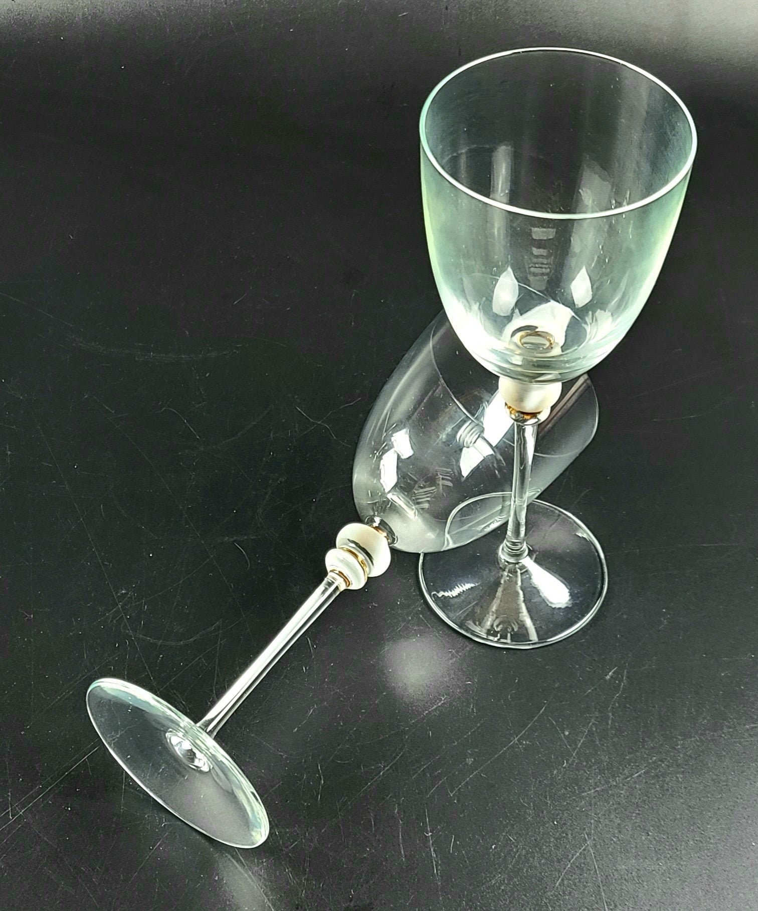 BALL MASON JAR WINE GLASS 16 Oz VINTAGE GOBLET STEM USA MADE ART