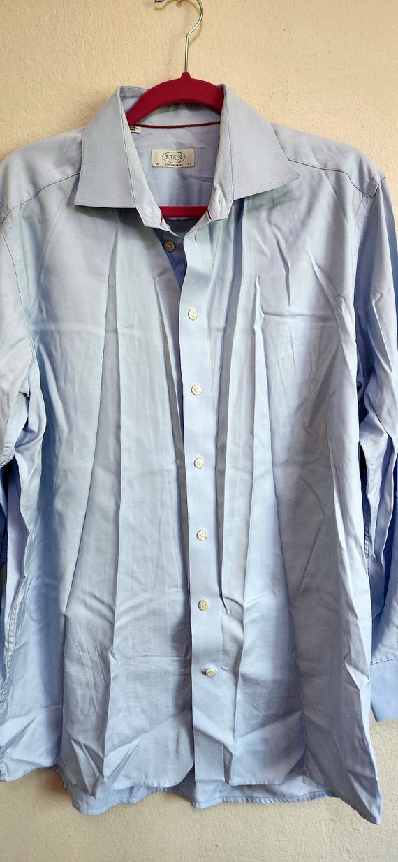 Eton of Sweden - Blue - Men Contemporary Shirt - S