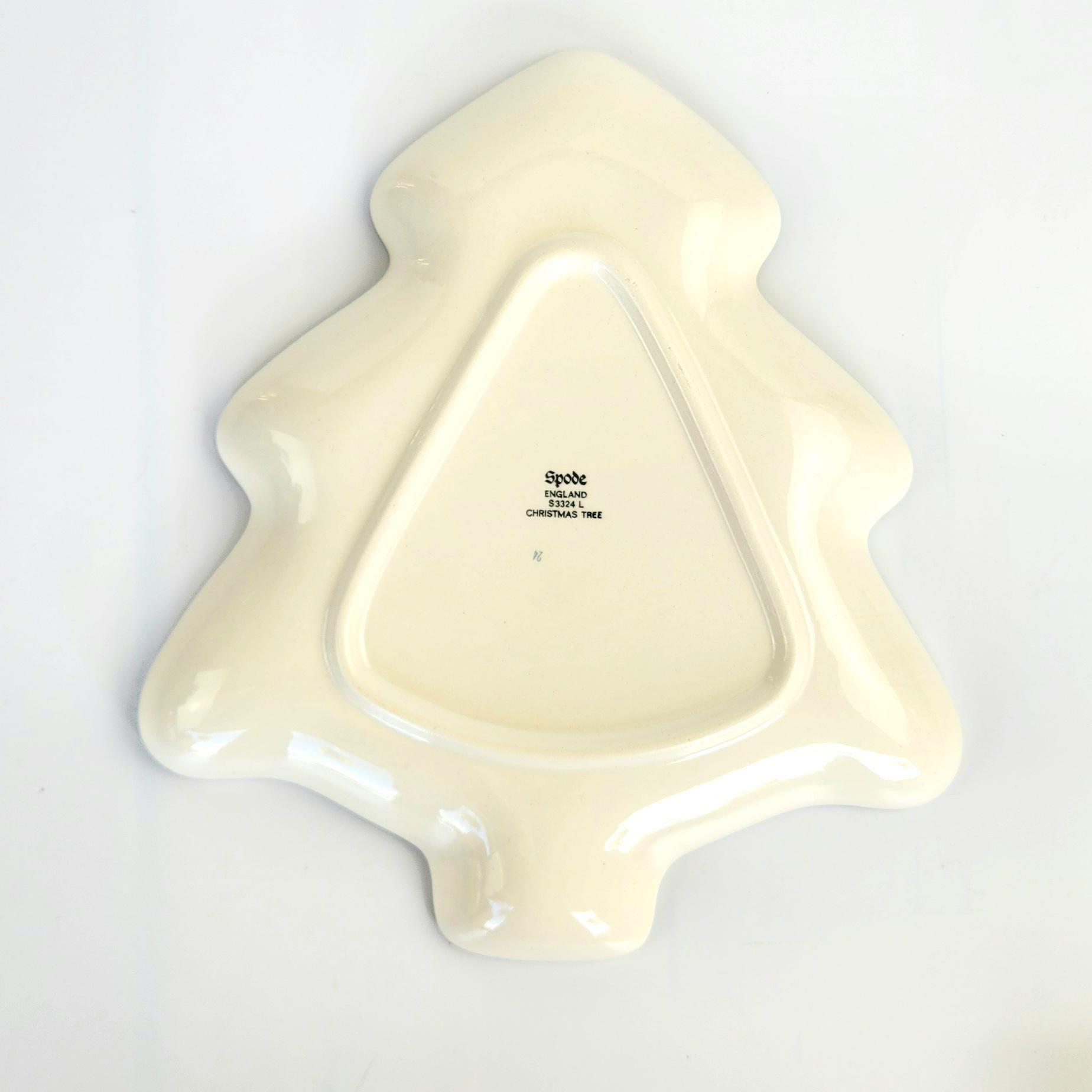ヴィンテージ - 新品未使用 - スポードのツリー型ディッシュクリスマス