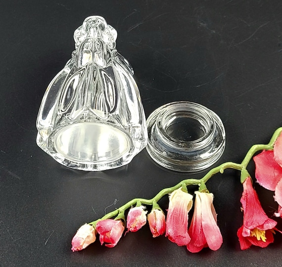ヴィンテージ - ガラスの天使の置物 - クリア - Etsy 日本