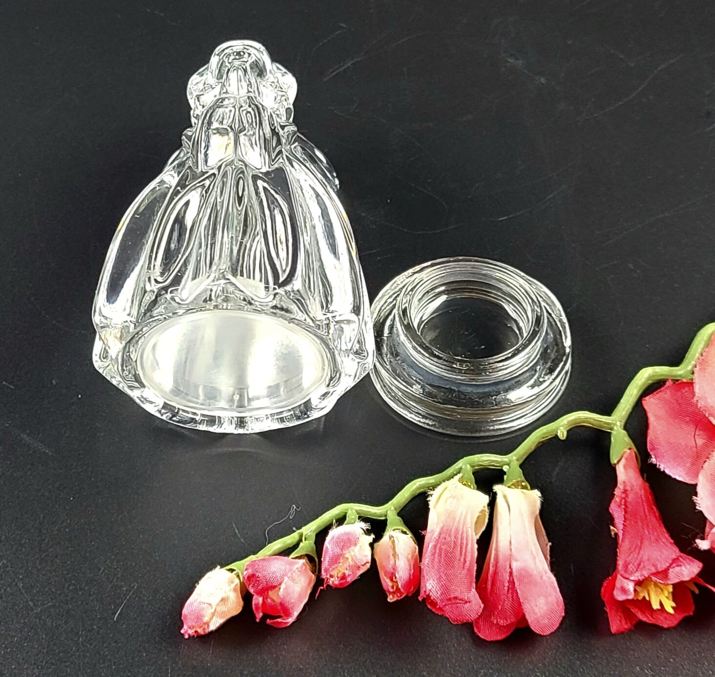 ヴィンテージ - ガラスの天使の置物 - クリア - Etsy 日本