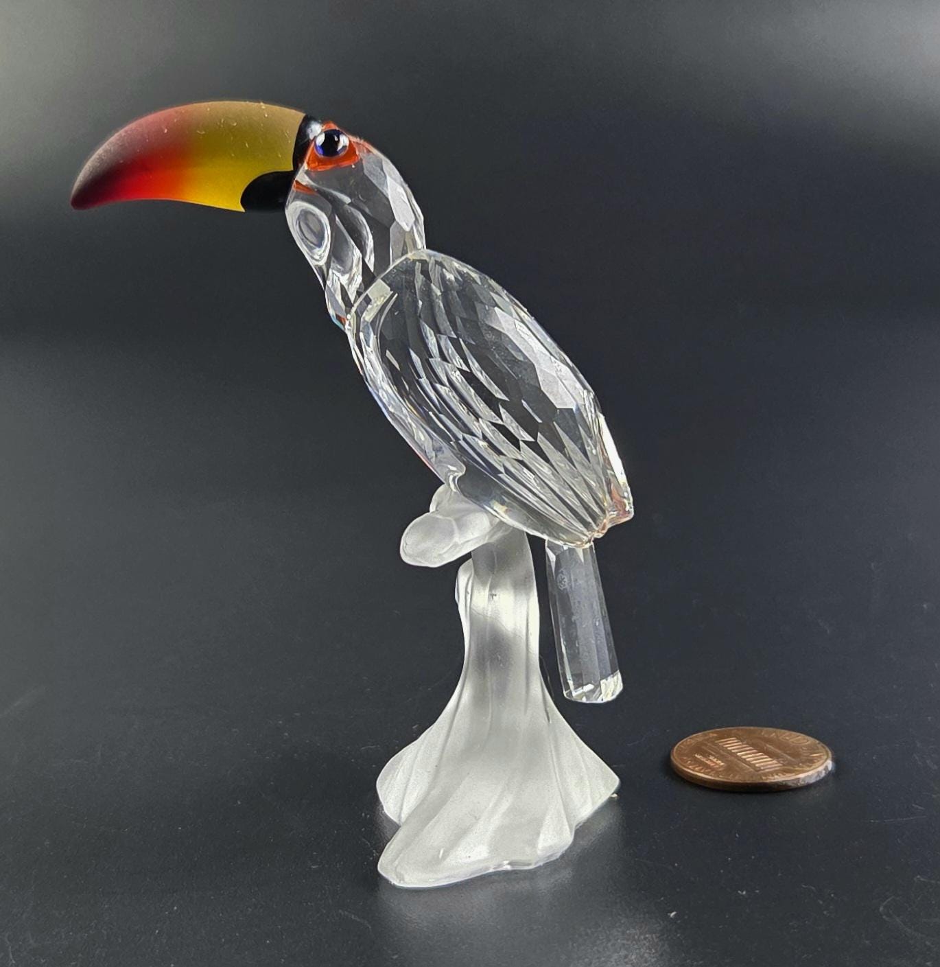 希少】廃盤品 スワロフスキー フィギュリン オオハシ 鳥 置物 【公式通販】