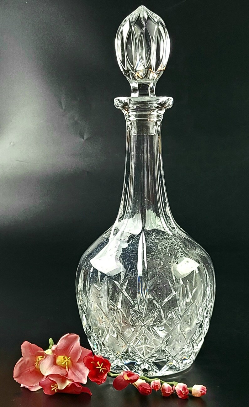 Vintage Gorham Lead Crystal Decanter King Edward Pattern Etsy