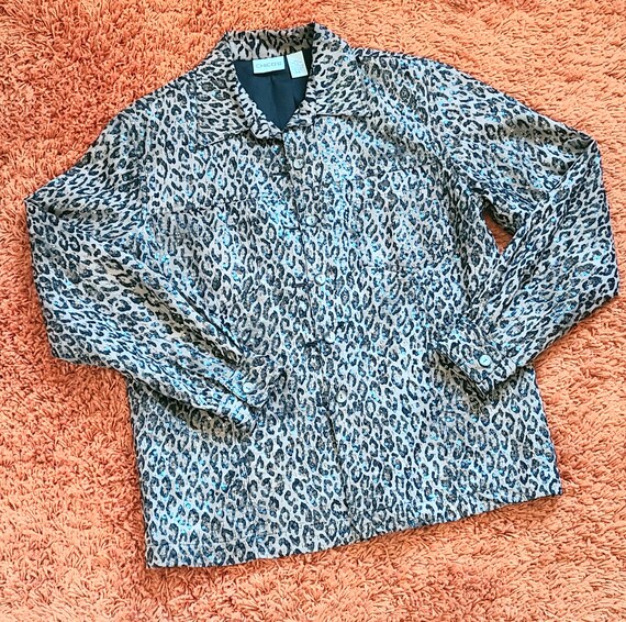 Women s Chico s Size 1 Dark Brown Color Sequin Jacket Made in India Etsy UK