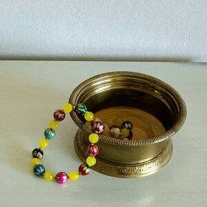 Vintage - Brass - Small Container for Plants/ Trinket Bowl/Dish- Crafted in India