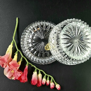Vintage - Made in Germany - European Commission Crystal Stunning Trinket Dish with Lid