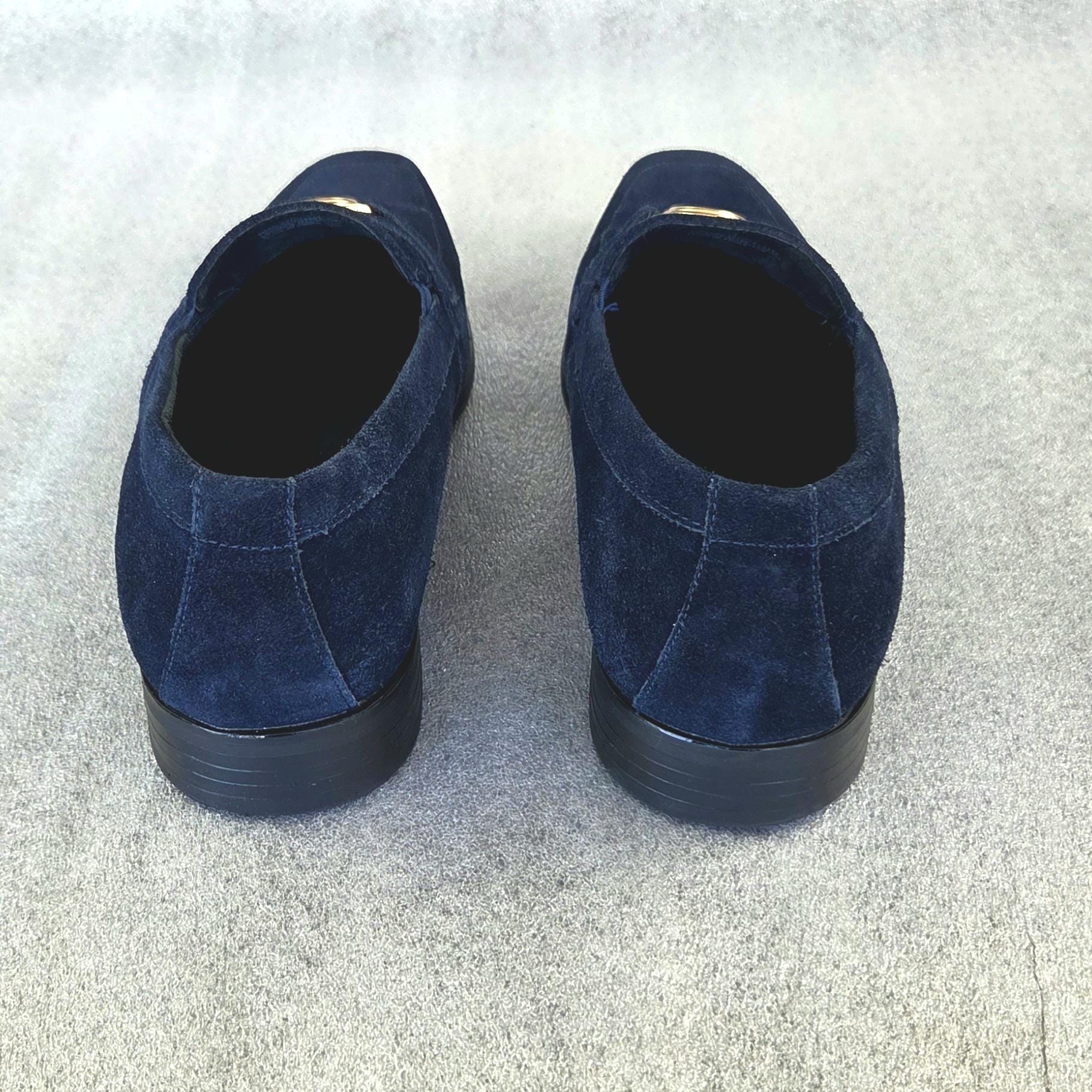 Mens Stacy Adams Navy Blue Shoes - 11M - 25107-415 - Slip 