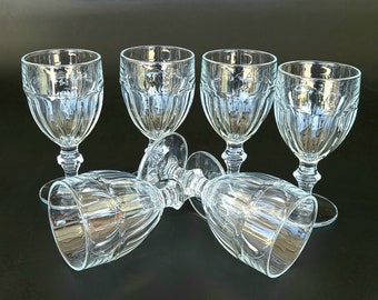 Vintage - Gibraltar Clear by LIBBEY GLASS COMPANY - Discontinued- Set of 6