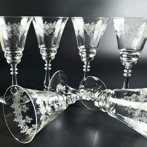 Vintage - 6er Set - 18,5 cm hoher Wasserkelch Charlene von BRYCE