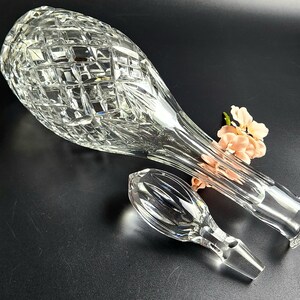 Vintage - 14&quot; Tall - Stunning Atlantis Cut - Crystal Decanter - Diamond Pattern
