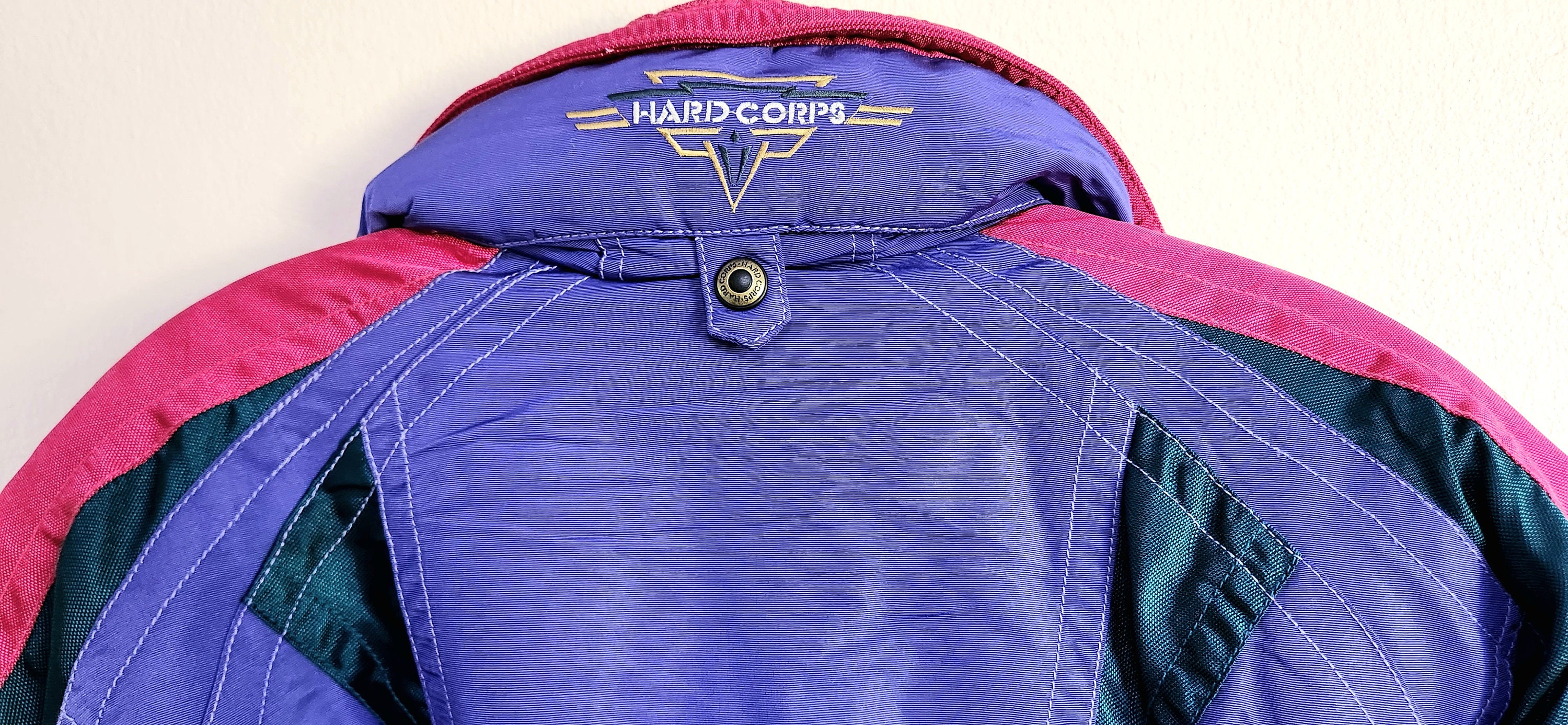 Vintage Women Hard Corps - Gore-tex - Blue Ski Hooded Jacket