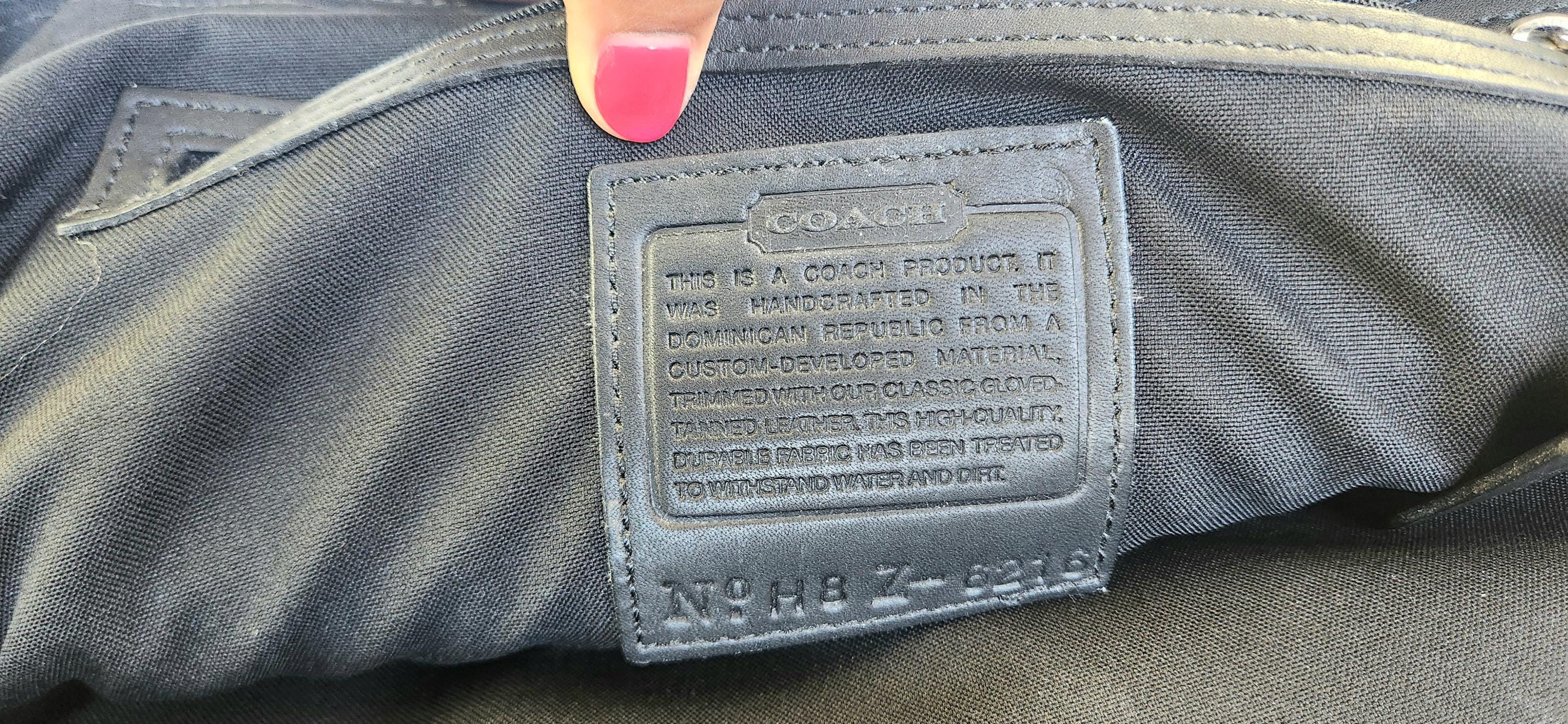 COACH ボディバッグ Vintage - COACH - Laptop Bag - No. H-8, Z-6216 - Black - Etsy