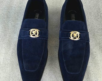 Mens Stacy Adams Navy Blue Shoes - 11M - 25107-415 - Slip  display picture 3