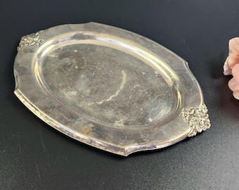 Antique - WILCOX International Silver Co - Silver Plated Oval Tray