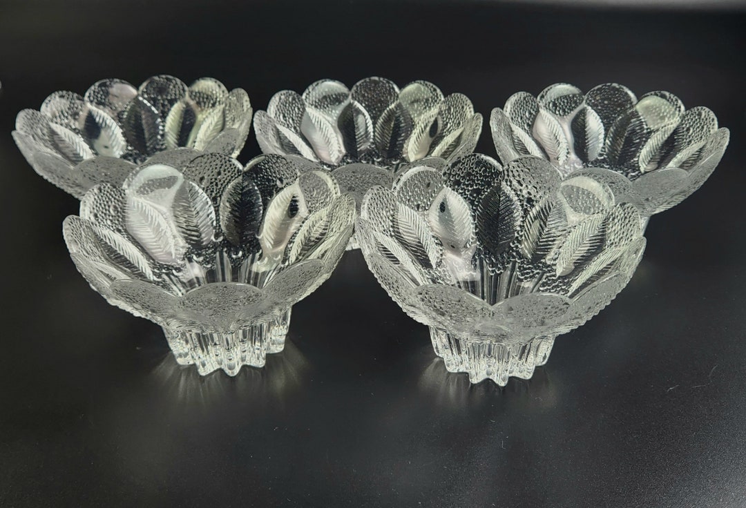 Vintage Lead Crystal Bowls LA28 by LAUSITZER Set of 5 Etsy