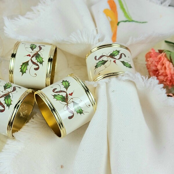 Lenox christmas napkin rings