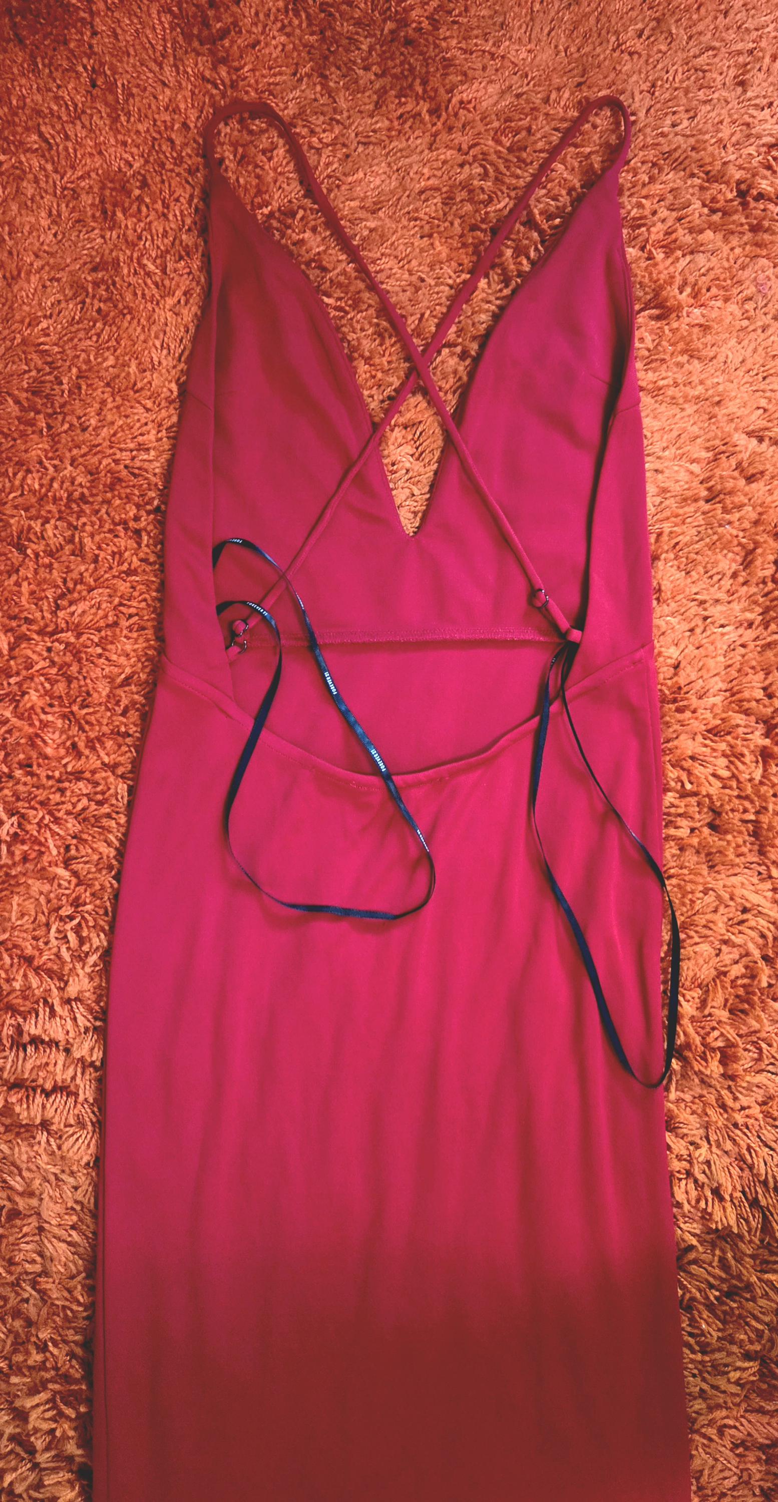 forever 21 red satin dress Forever 21 + Satin Wrap Gown