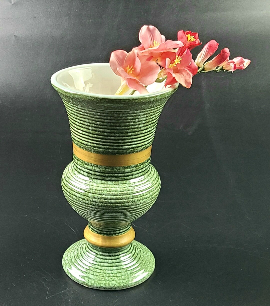 Vintage Ceramic Glazed Vase Hull Pottery USA 101 Green & Etsy