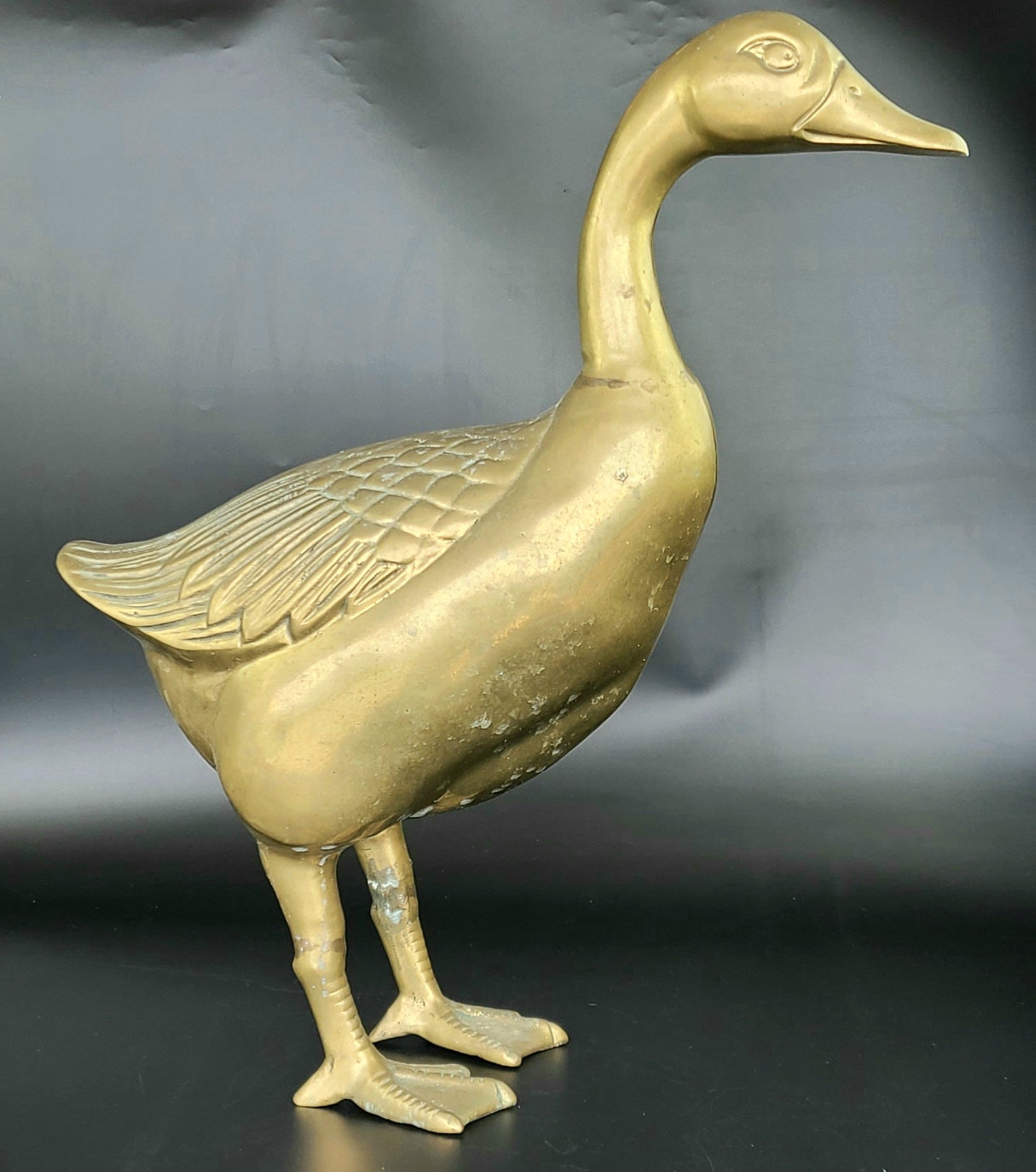 solid brass duck figurines