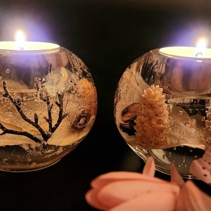 Vintage- Germany - Traumlicht Heinrichshall Tea Light/ Votive Holders - Set of 2
