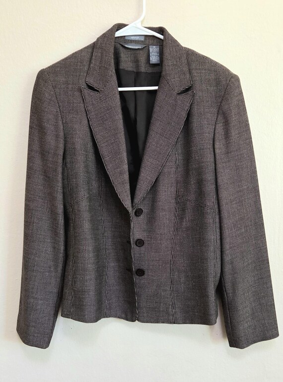 Women - Hillard & Hansons - Brown Blazer - Made in El Salvador - Size 12